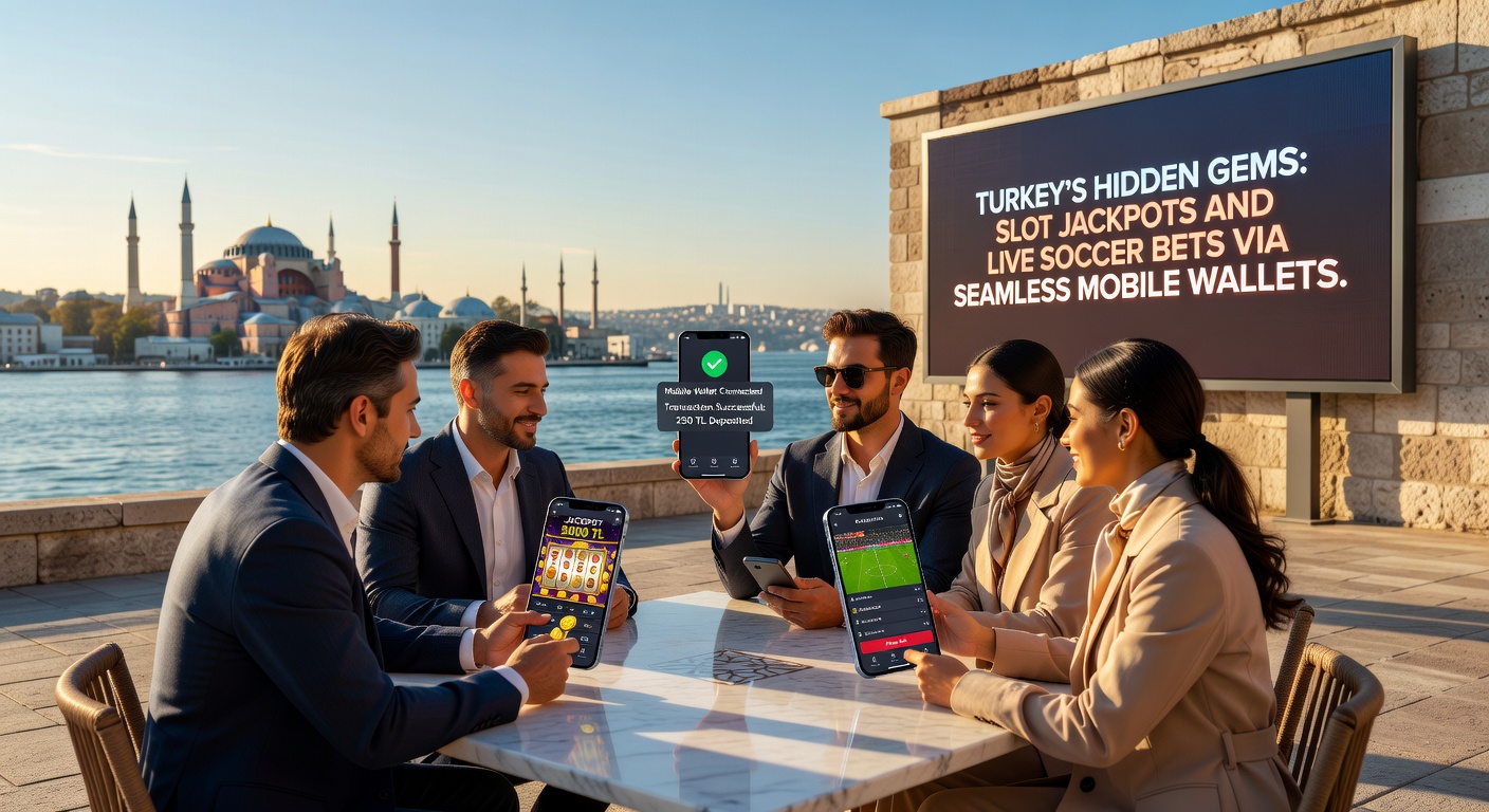 Smartphone mit Live-Fußballwette auf Türkische Süper Lig, Slot-Jackpot-Anzeige und Mobile Wallet-App im Vordergrund